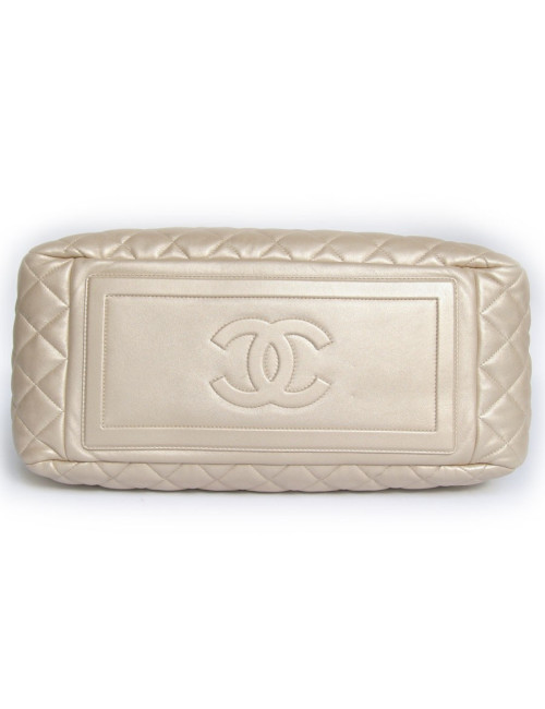 Sac Cocoon CHANEL en cuir d'agneau beige