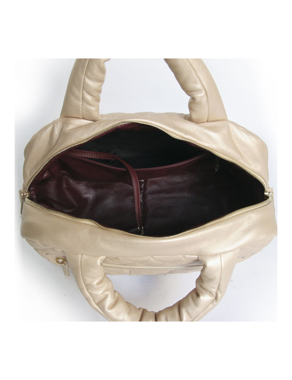 Sac Cocoon CHANEL en cuir d'agneau beige