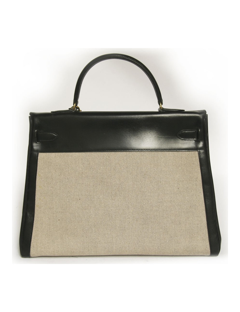 Kelly 35 HERMES toile et cuir 