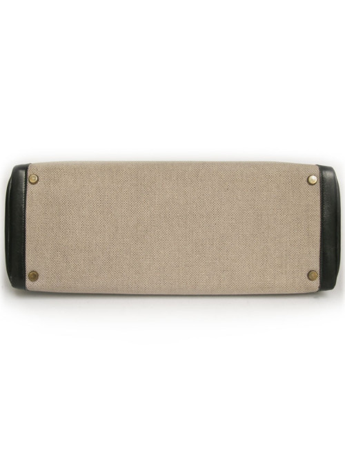 Kelly 35 HERMES toile et cuir 