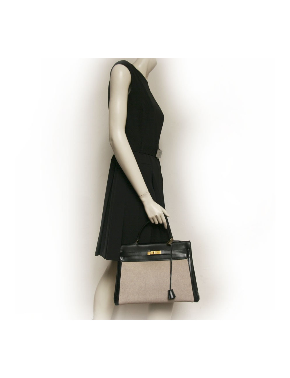 Kelly 35 HERMES toile et cuir 