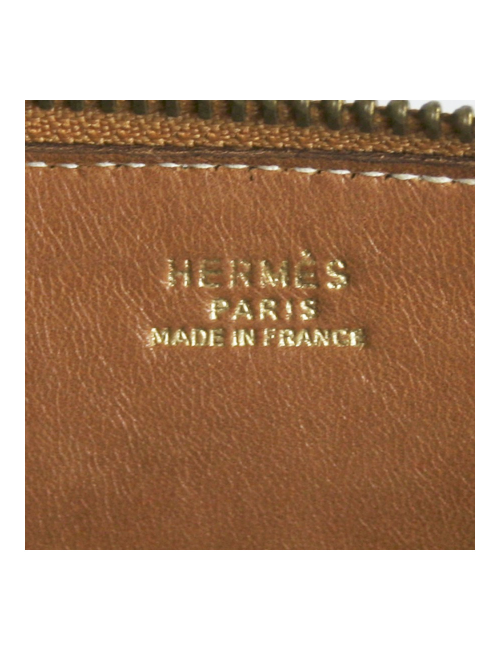 Mini bolide HERMES cuir courchevel gold
