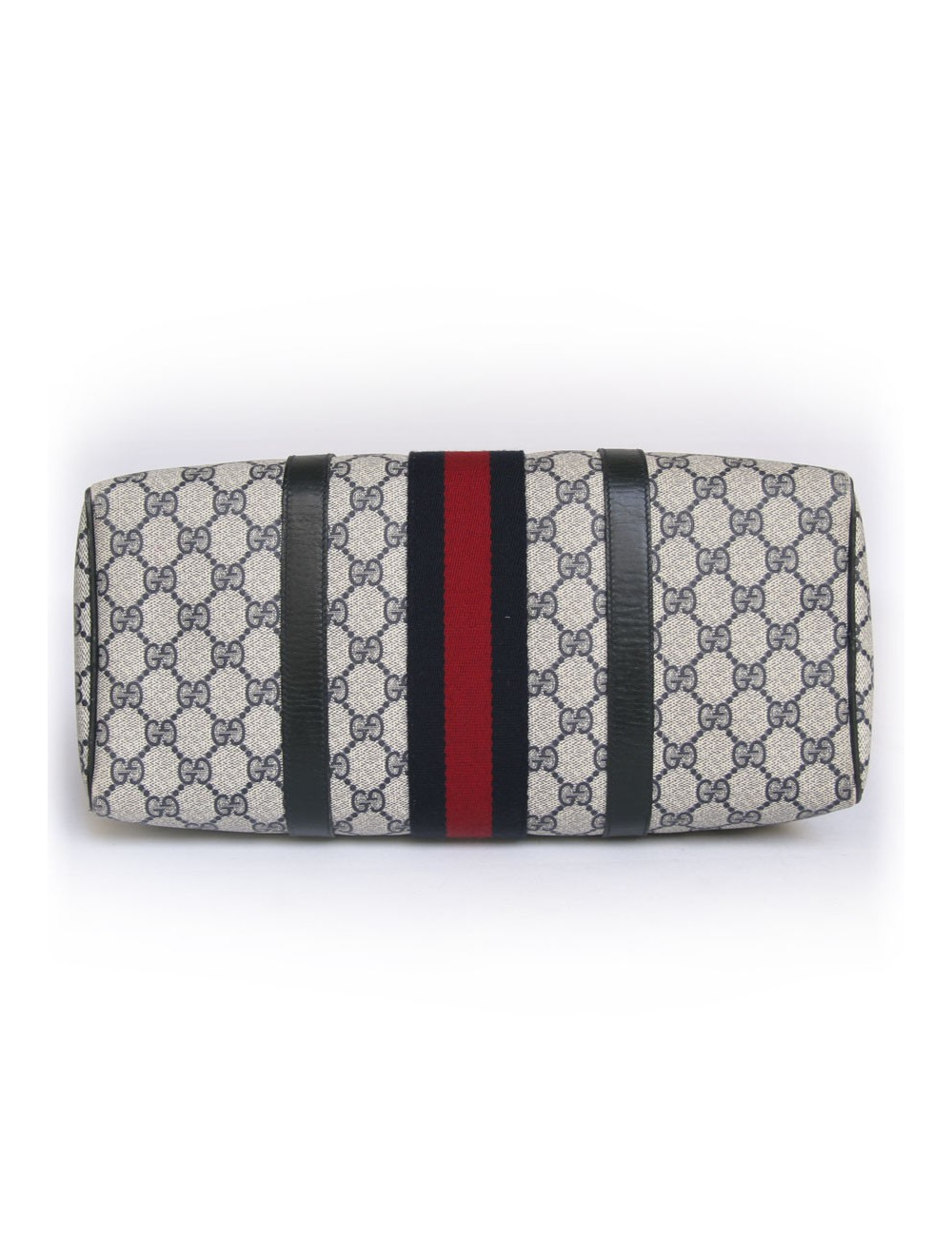 Sac GUCCI à motif et bande rouge 