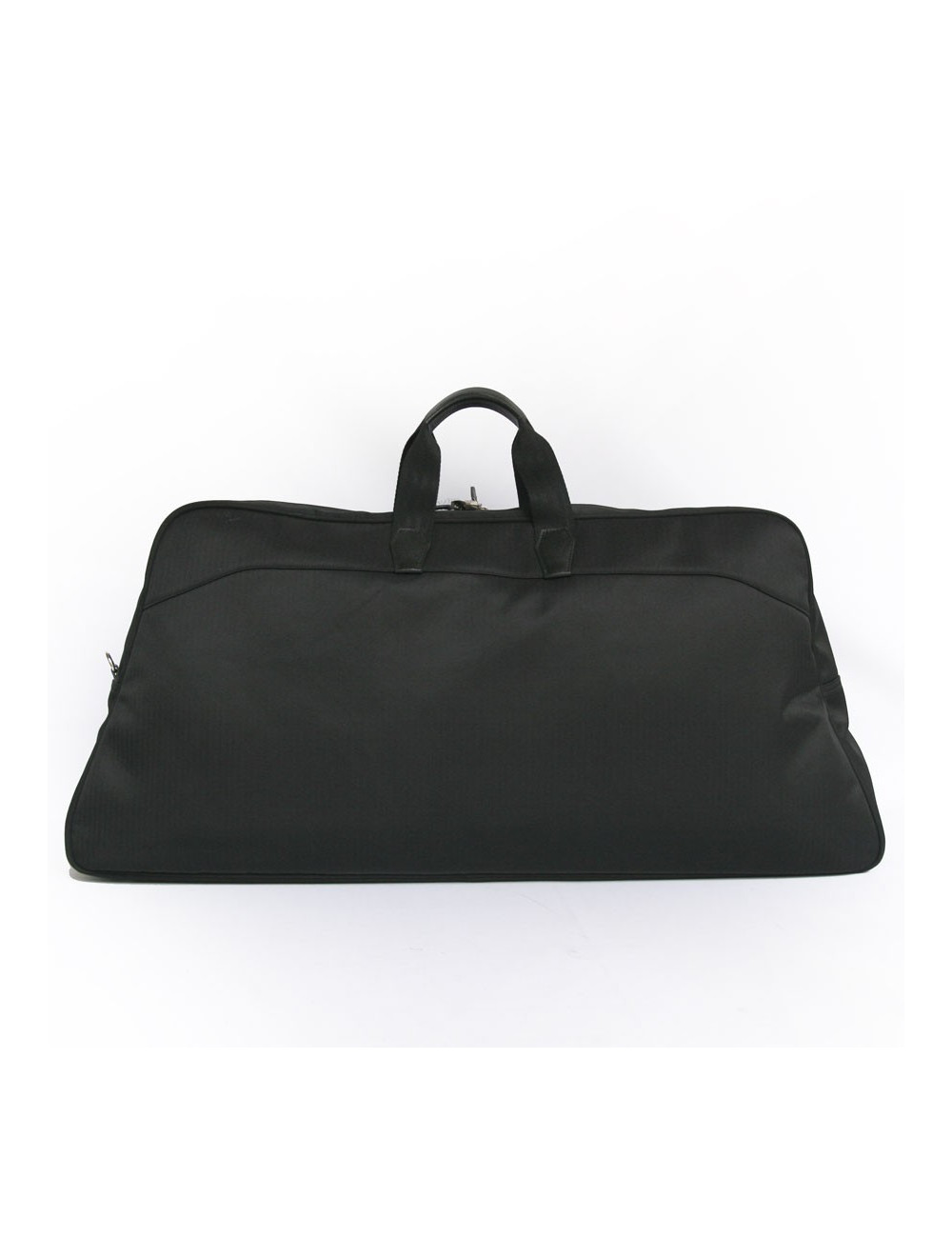 HERMÈS tennis bag in black chevron canvas with its towel