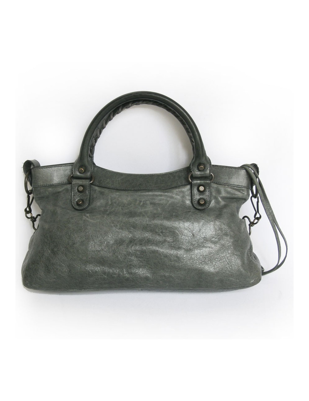 Sac Classic First BALENCIAGA  cuir vert