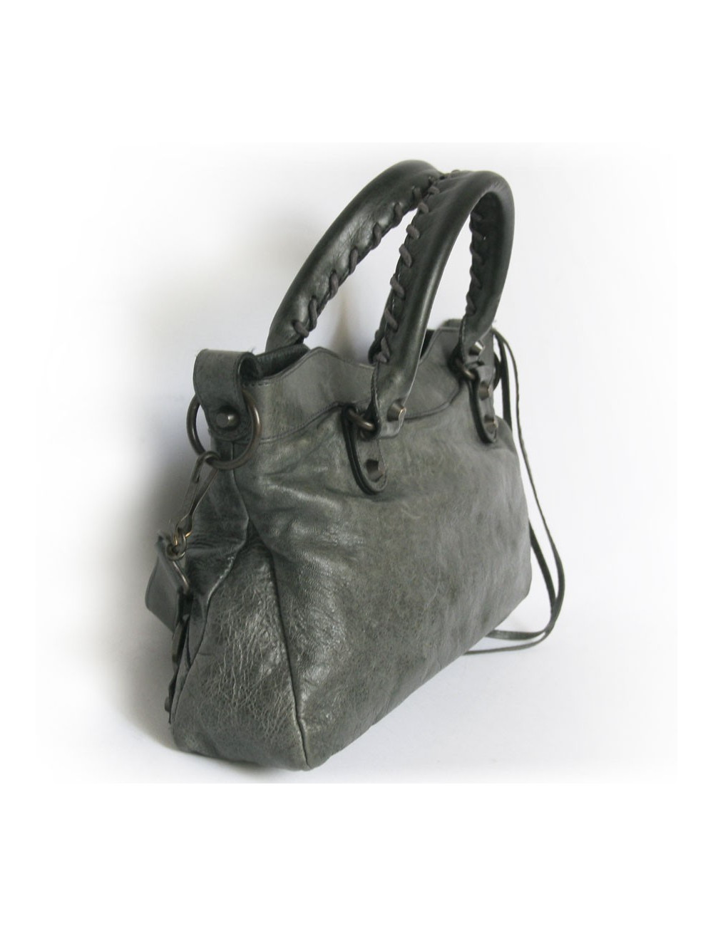 Sac Classic First BALENCIAGA  cuir vert