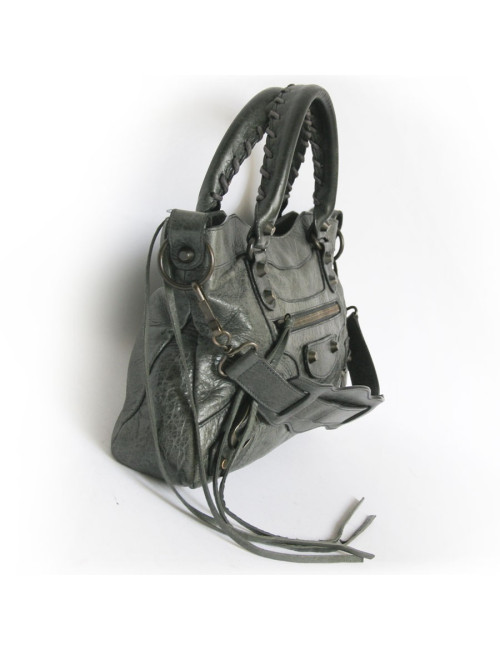 Sac Classic First BALENCIAGA  cuir vert