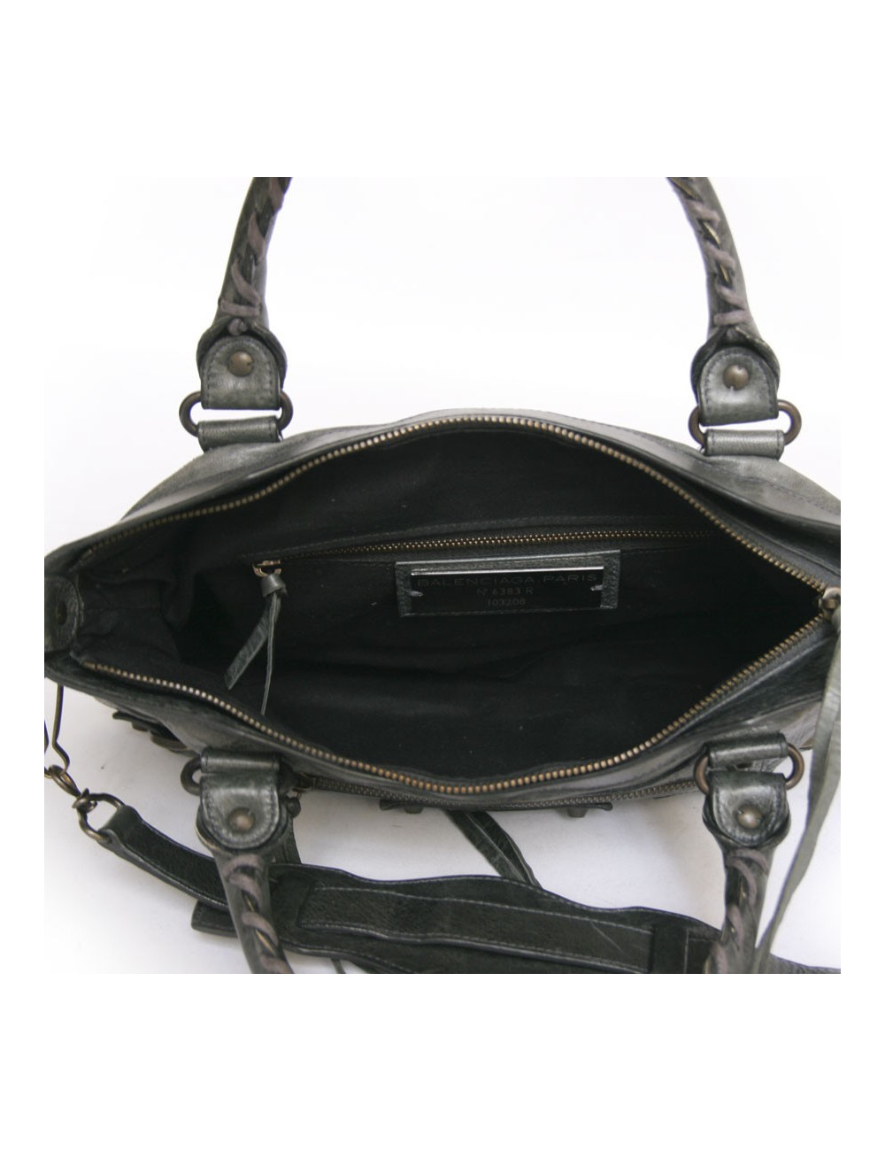 Sac Classic First BALENCIAGA  cuir vert