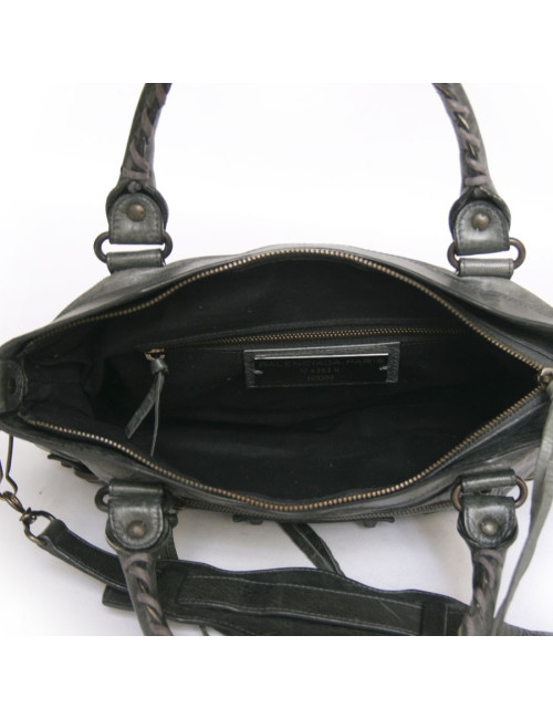 Sac Classic First BALENCIAGA  cuir vert