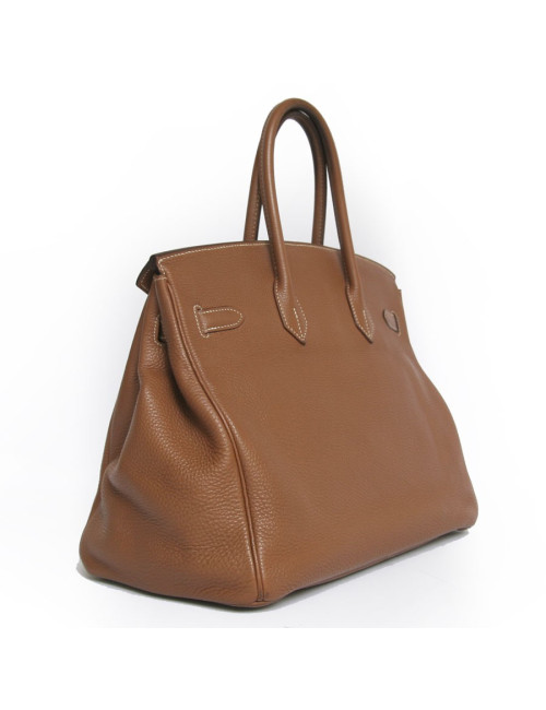 Birkin 35 HERMES togo gold foncé