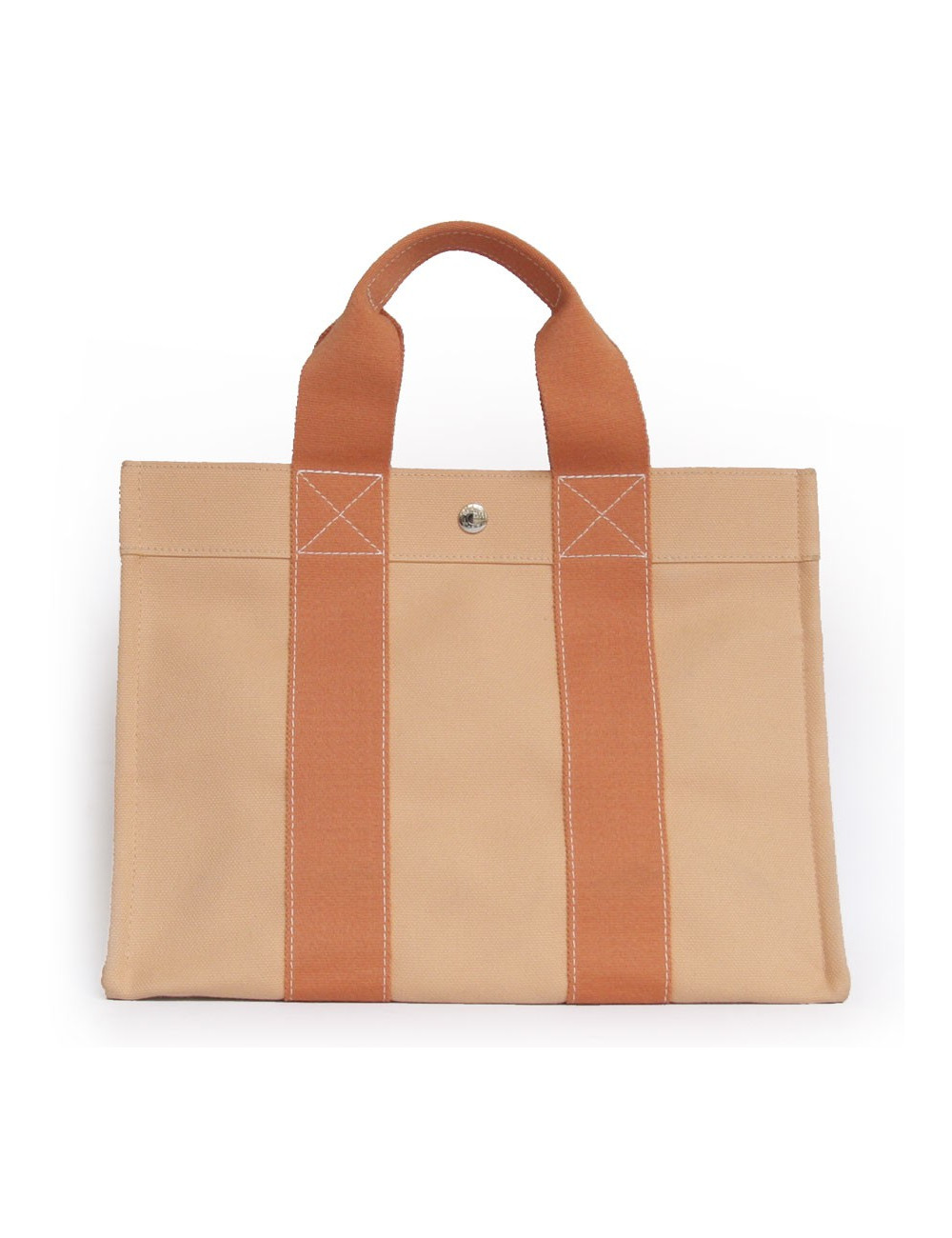Sac en toile HERMES abricot