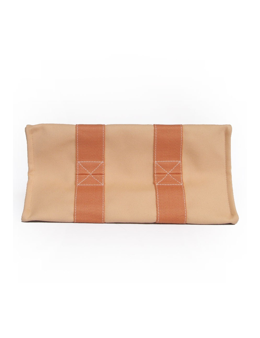 Sac en toile HERMES abricot