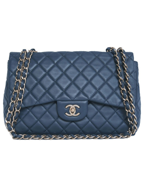 Sac Jumbo CHANEL bleu jeans 