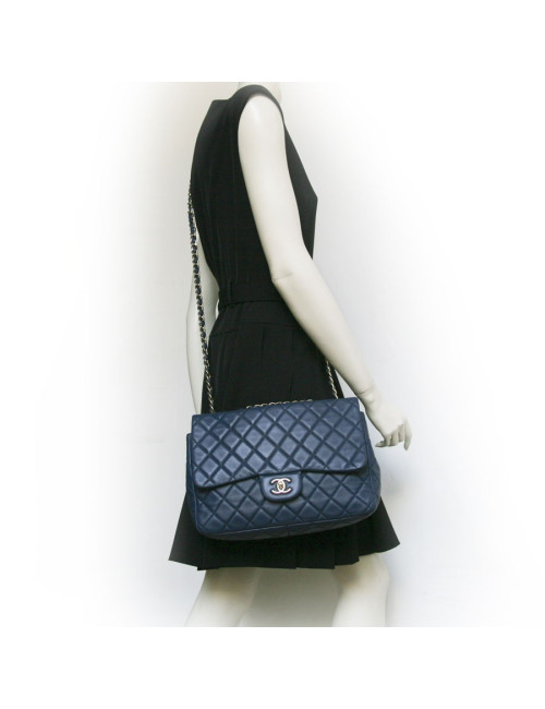Sac Jumbo CHANEL bleu jeans 