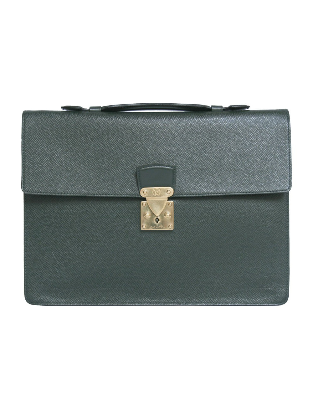 porte-documents Robusta  LOUIS VUITTON cuir taiga vert 