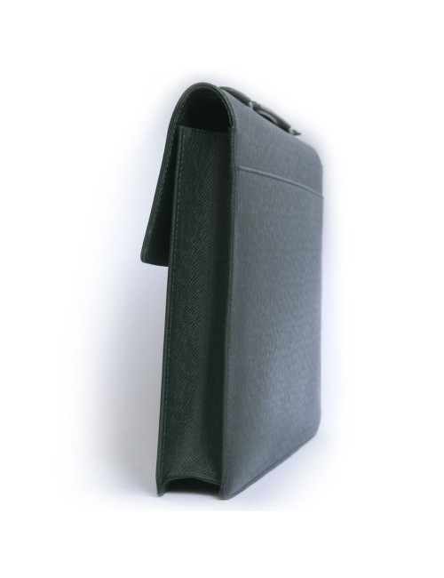 porte-documents Robusta  LOUIS VUITTON cuir taiga vert 