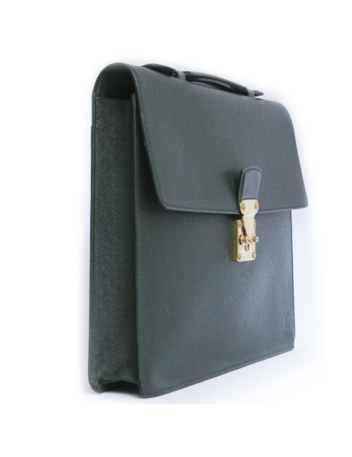 porte-documents Robusta  LOUIS VUITTON cuir taiga vert 