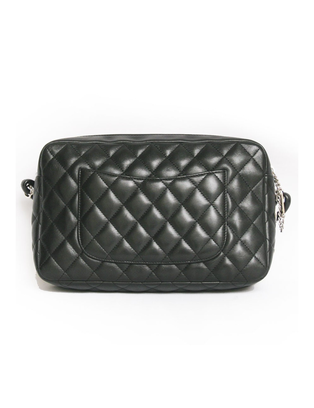 Sac Cambon CHANEL cuir noir 