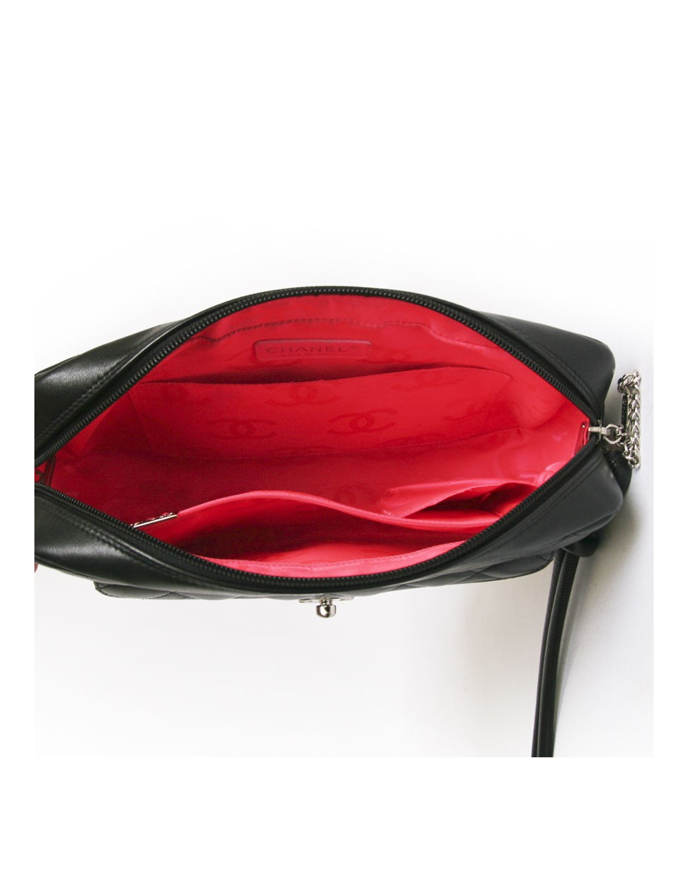 Sac Cambon CHANEL cuir noir 