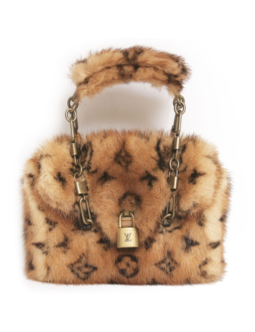 Mini sac LOUIS VUITTON "les extraordinaires" vison monogram