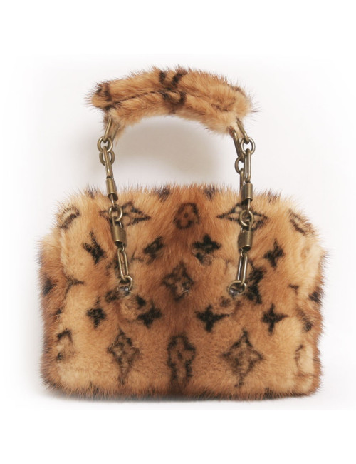 Mini sac LOUIS VUITTON "les extraordinaires" vison