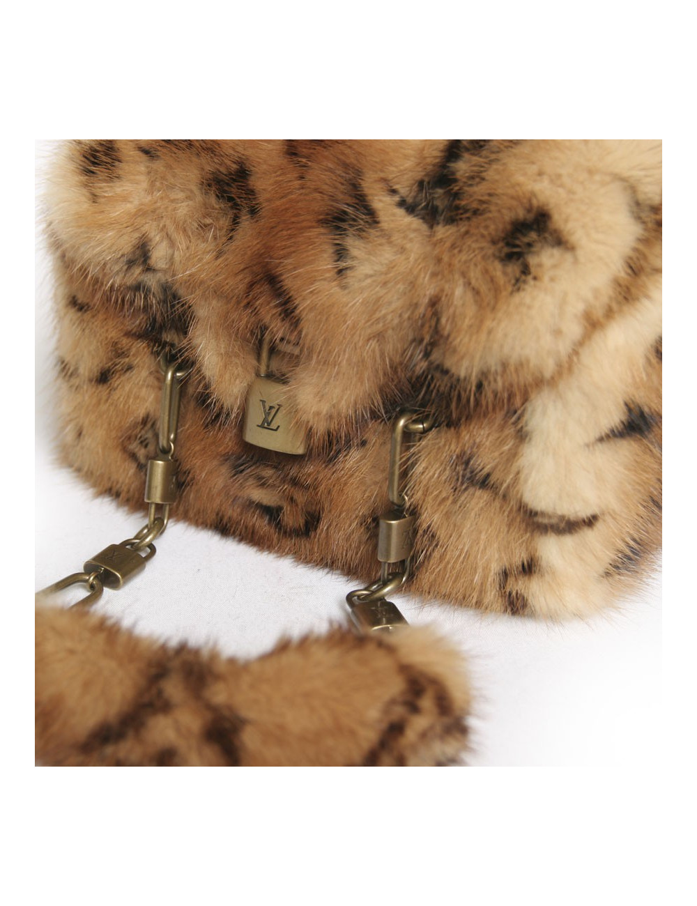 Mini sac LOUIS VUITTON "les extraordinaires" vison monogram