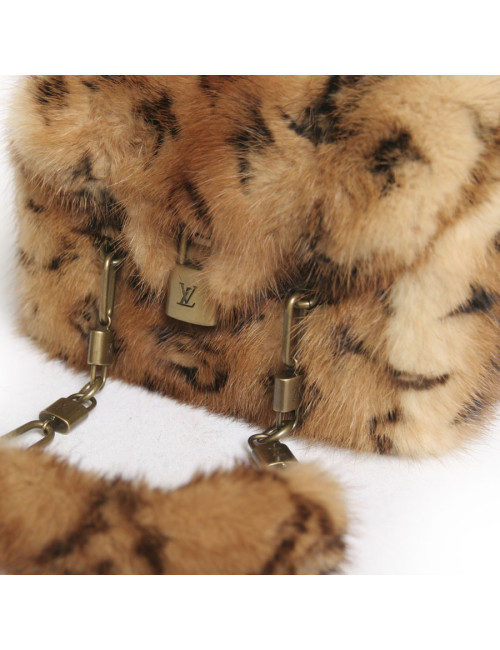 Mini sac LOUIS VUITTON "les extraordinaires" vison monogram