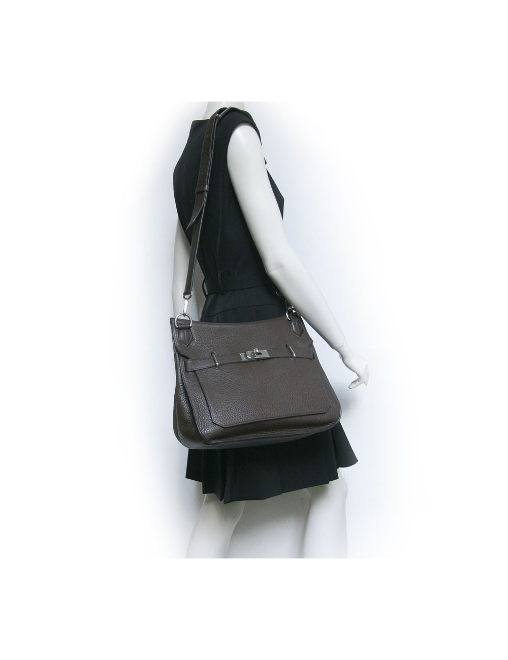 sac jypsiere HERMES taurillon clémence marron