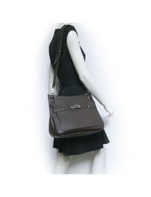 sac jypsiere HERMES taurillon clémence marron