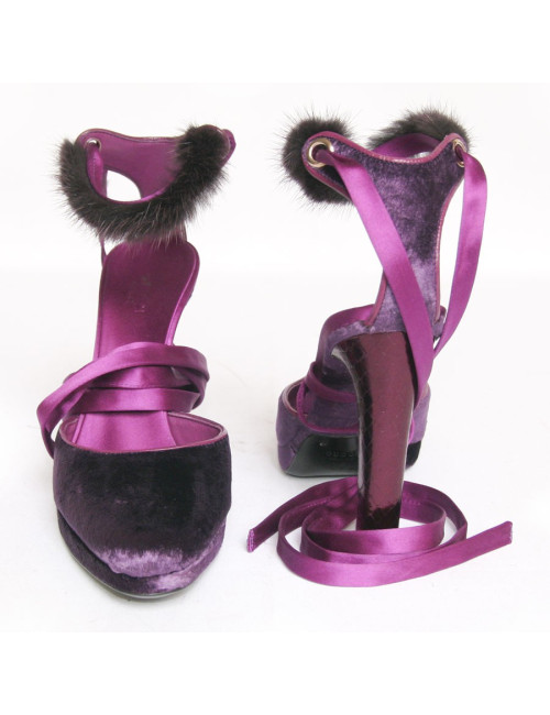 Escarpins veau velours Gucci T?