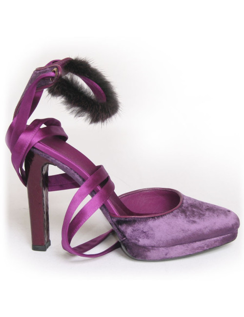 Escarpins veau velours Gucci T?