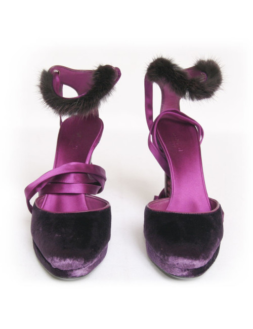 Escarpins veau velours Gucci T?