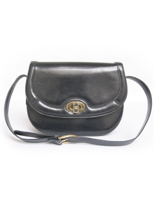 Sac CELINE cuir lisse bleu vintage