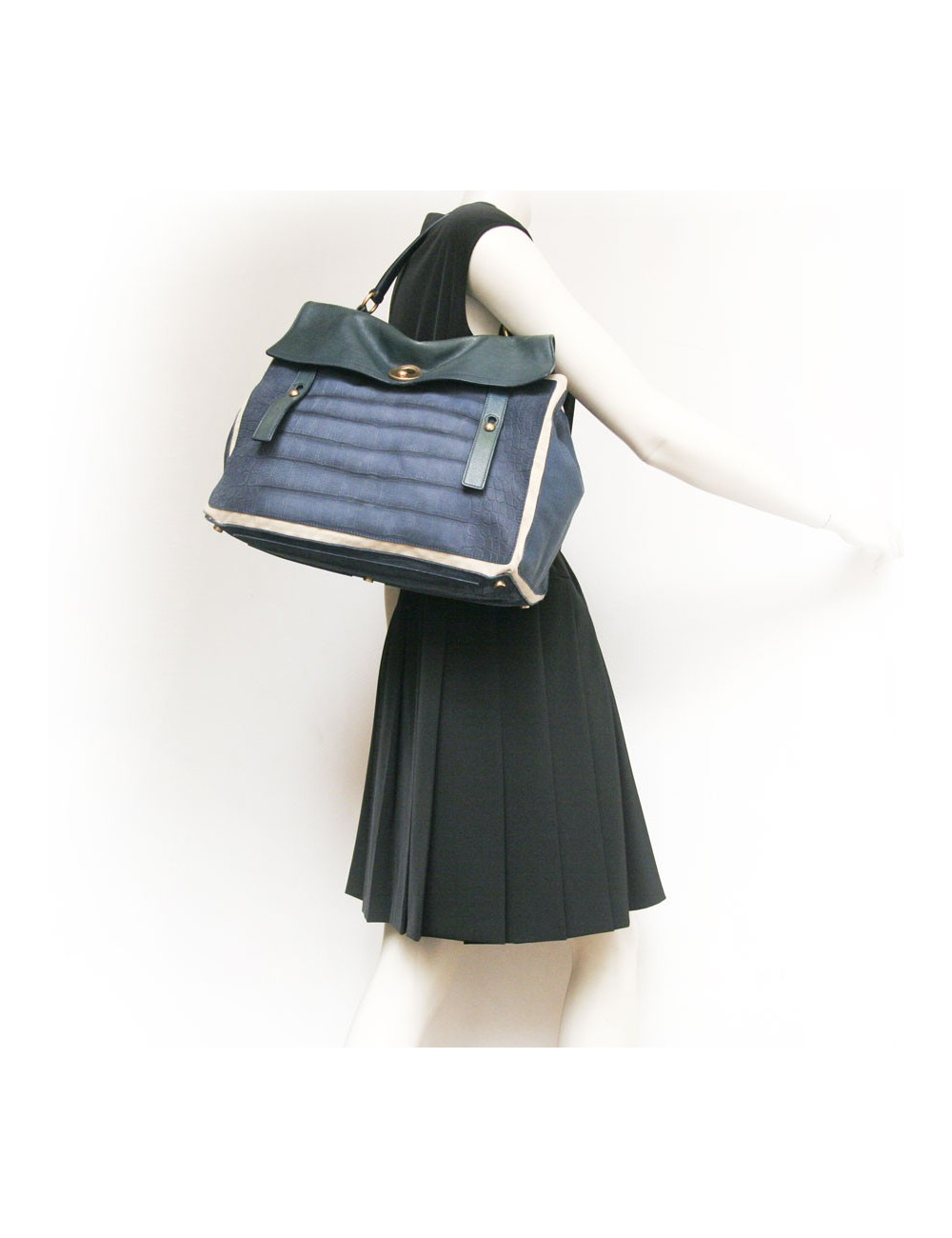 Sac YVES SAINT LAURENT Muse two tricolore