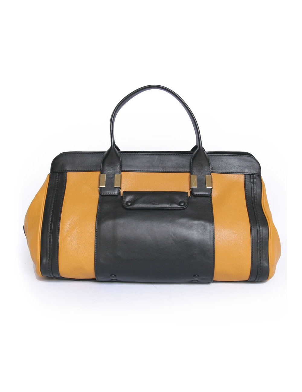 Sac CHLOE bicolore noir et moutarde