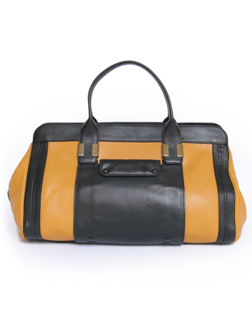 Sac CHLOE bicolore noir et moutarde