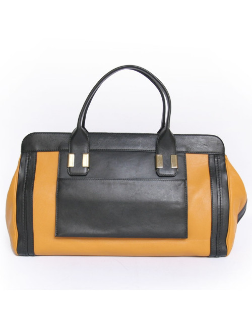 Sac CHLOE bicolore noir et moutarde