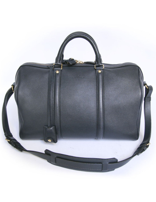 Sac speedy LOUIS VUITONN cuir bleu avec bandoulière