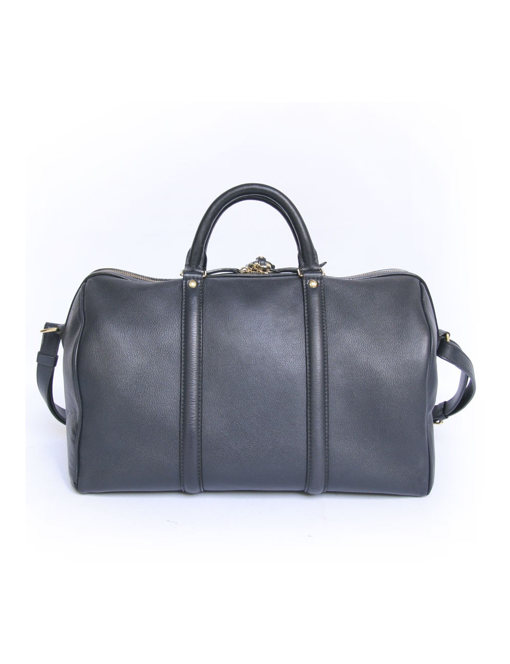 Sac speedy LOUIS VUITONN cuir bleu avec bandoulière