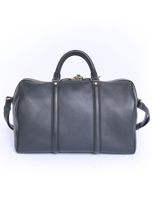 Sac speedy LOUIS VUITONN cuir bleu avec bandoulière