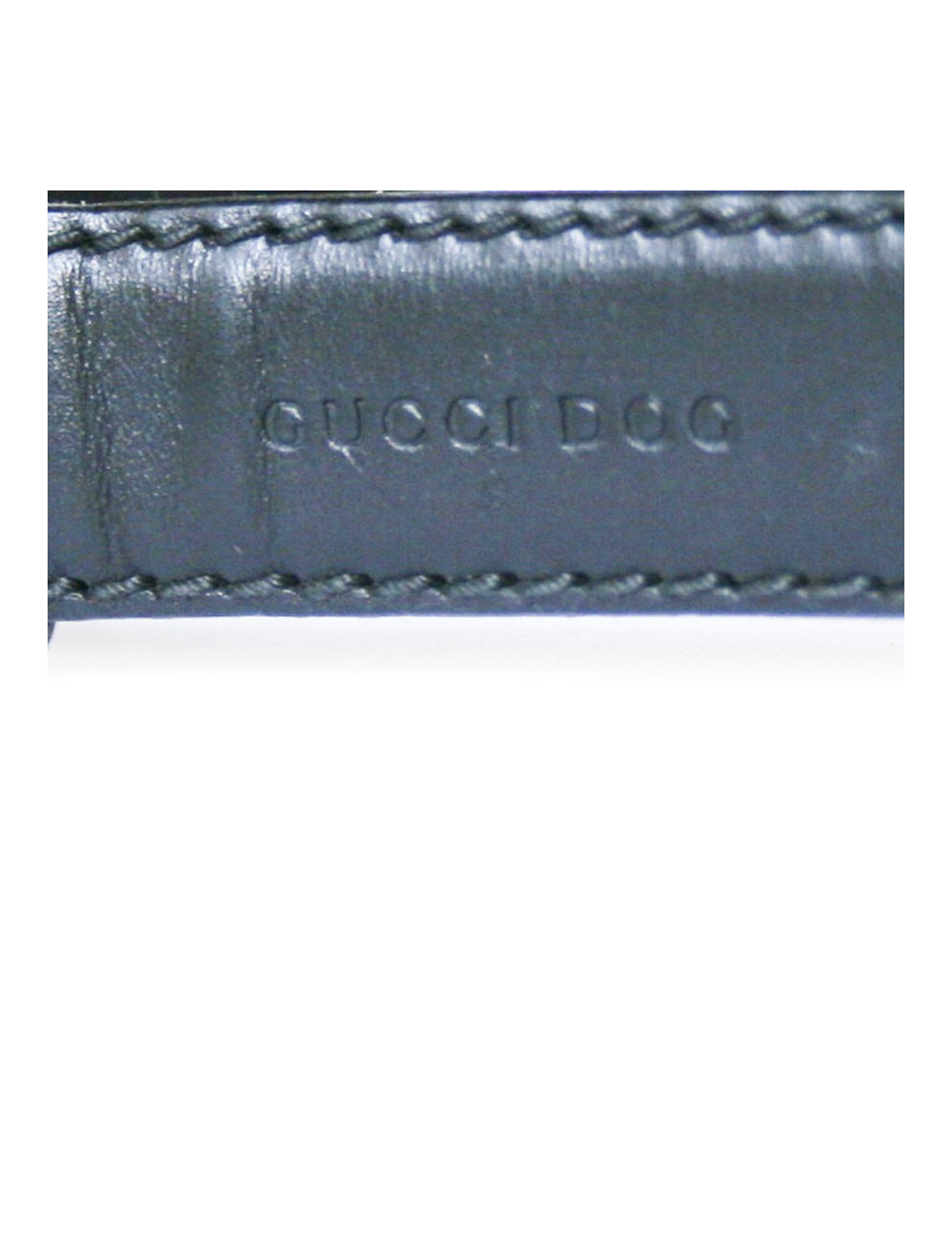 Laisse pour chien GUCCI  cuir noir