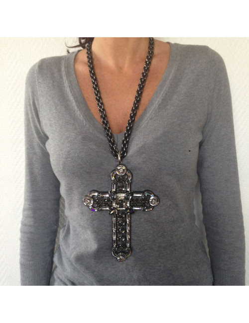 Collier LANVIN crucifix 