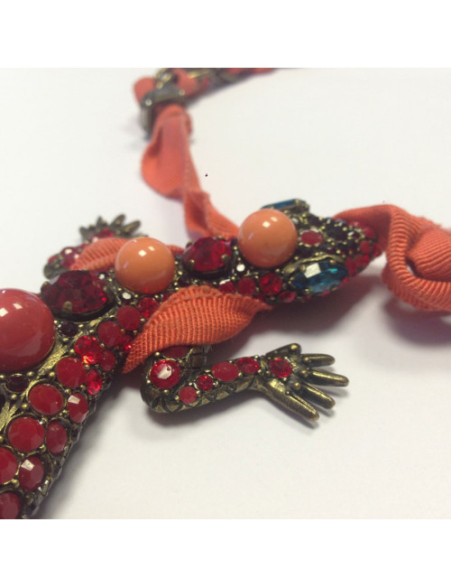 Collier LANVIN lézard
