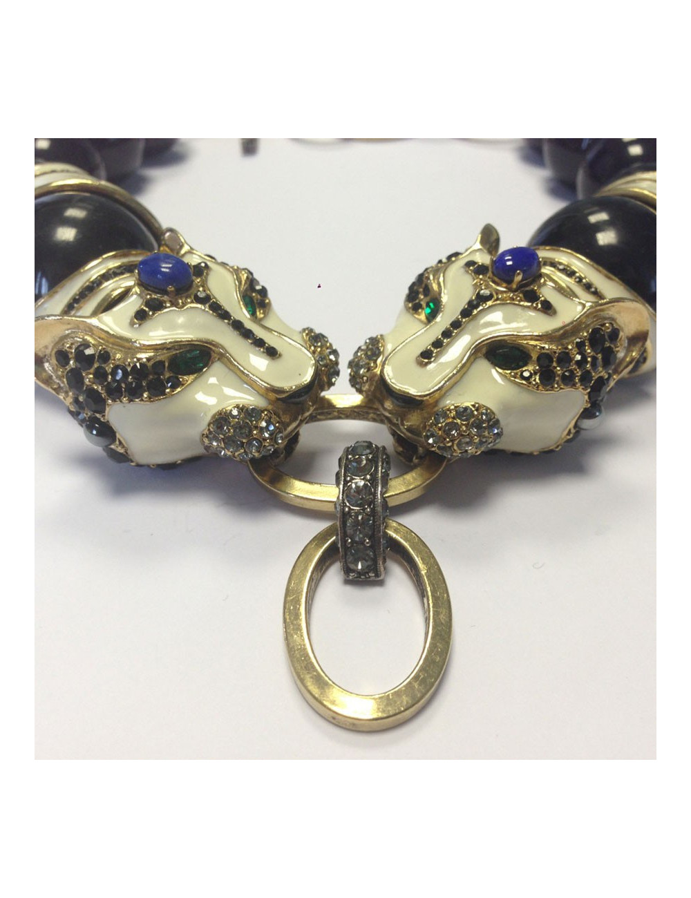 Collier LANVIN tête de tigre