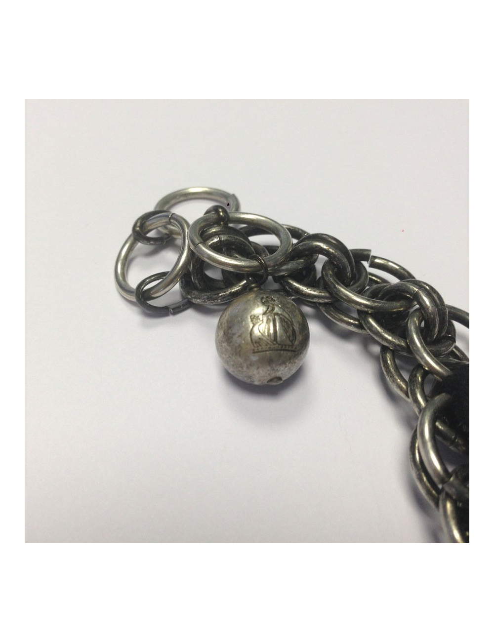 Collier LANVIN aigle articulé strass bleus et métal