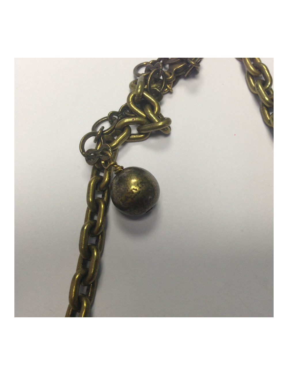 Collier LANVIN HELP en métal doré