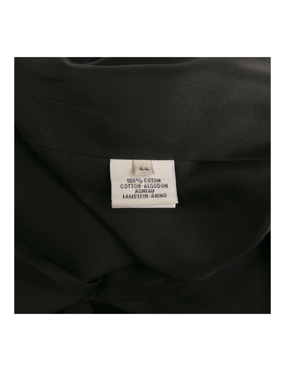 Veste HERMES en agneau noir T44