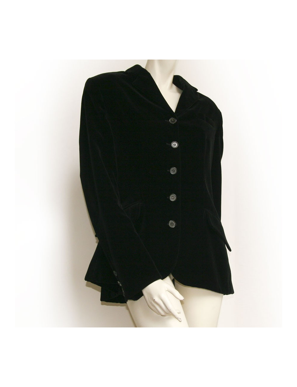 Veste HERMES en agneau noir T44