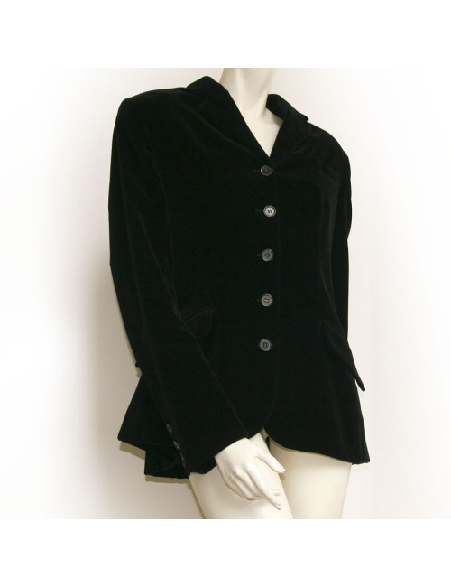 Veste HERMES en agneau noir T44
