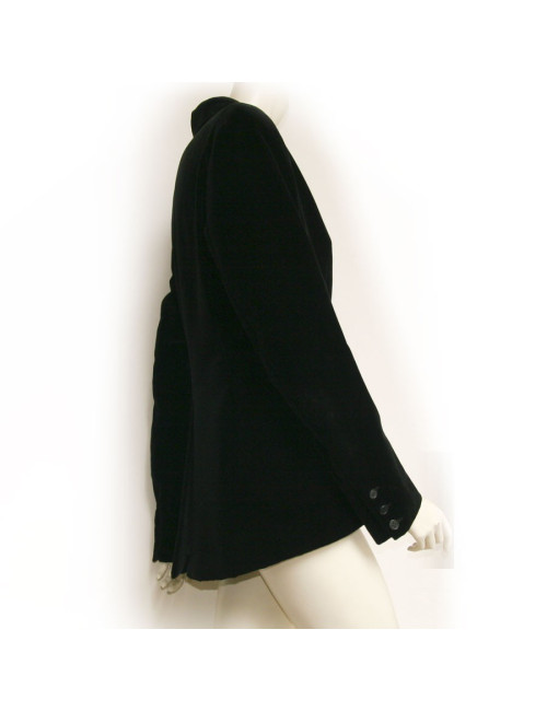 Veste HERMES en agneau noir T44